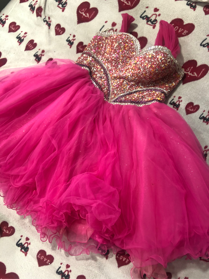 Vestido de noche rosa