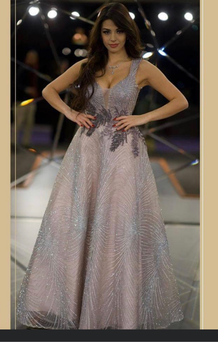 Vestido de noche rosa