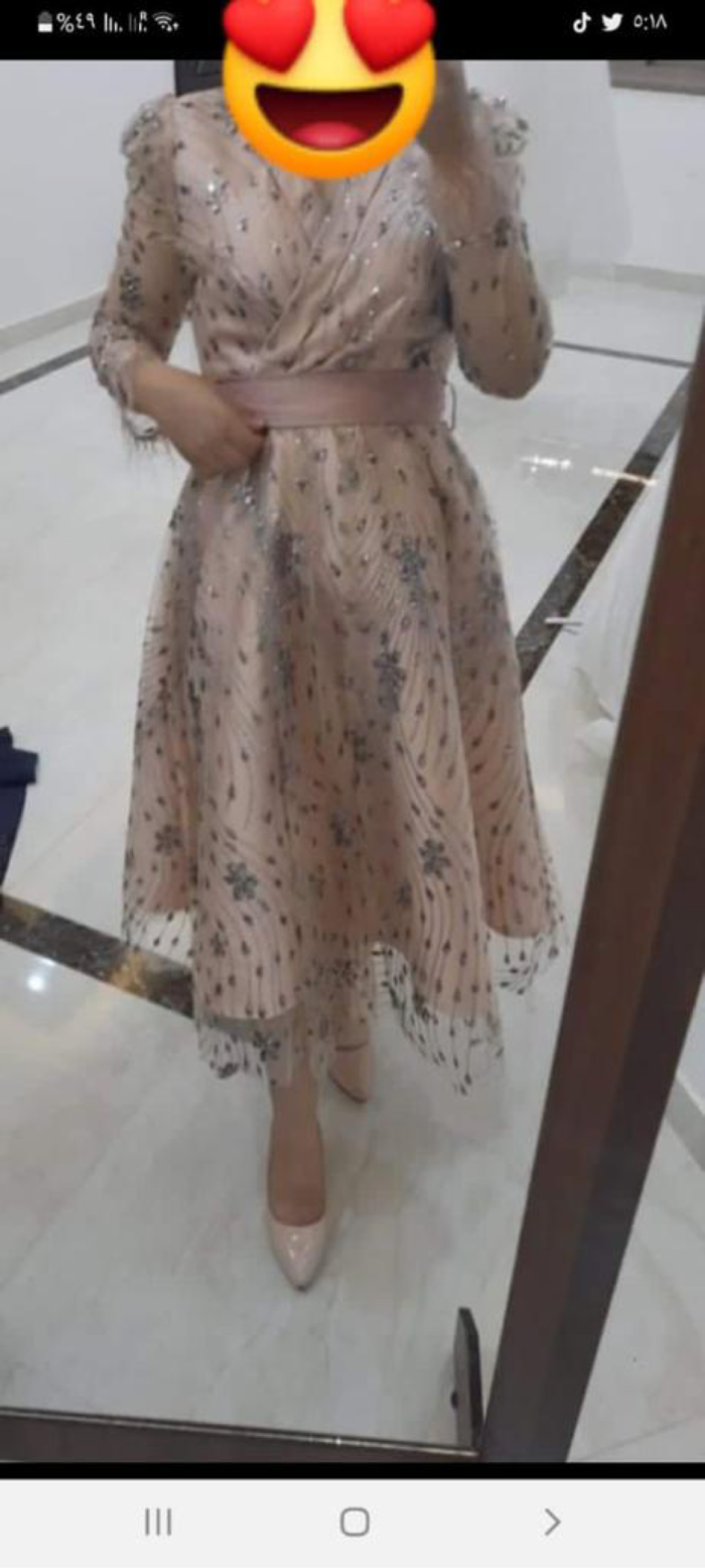 Vestido de noche dorado