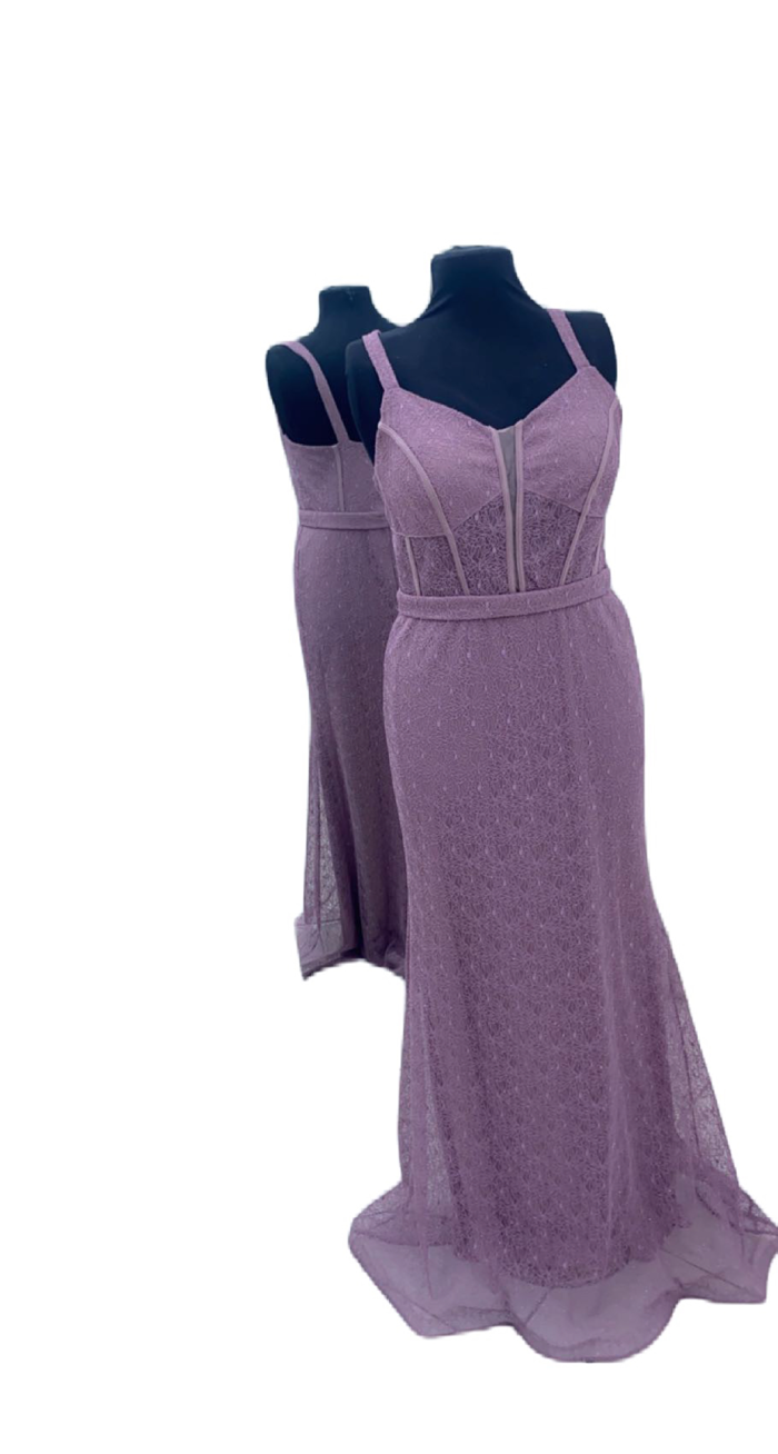 Vestido de noche rosa