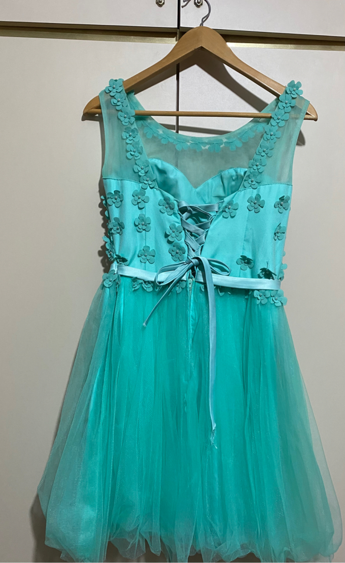 Blaues Abendkleid