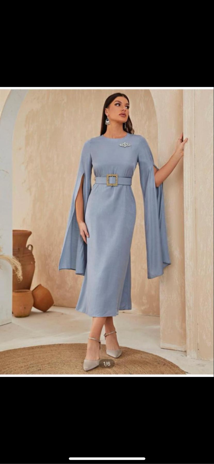 Blaue Abendkleid