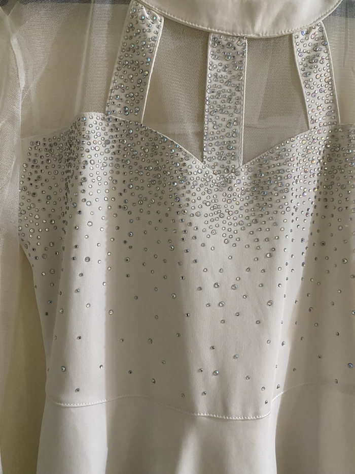 Weißes Abendkleid
