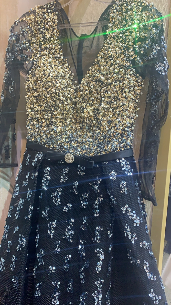 Schwarzes Abendkleid