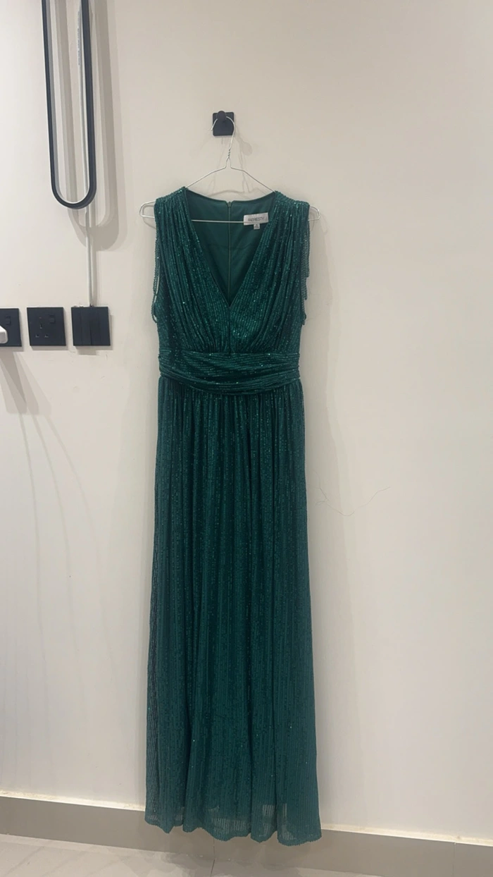 Grüne Abendkleid