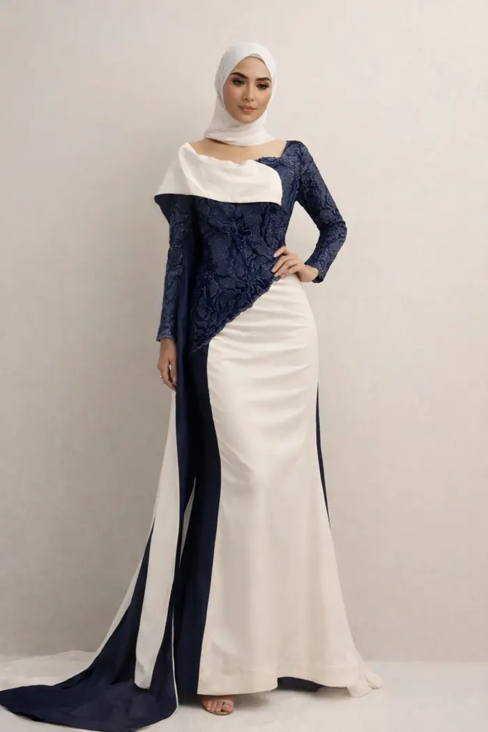 Weiße Abendkleid