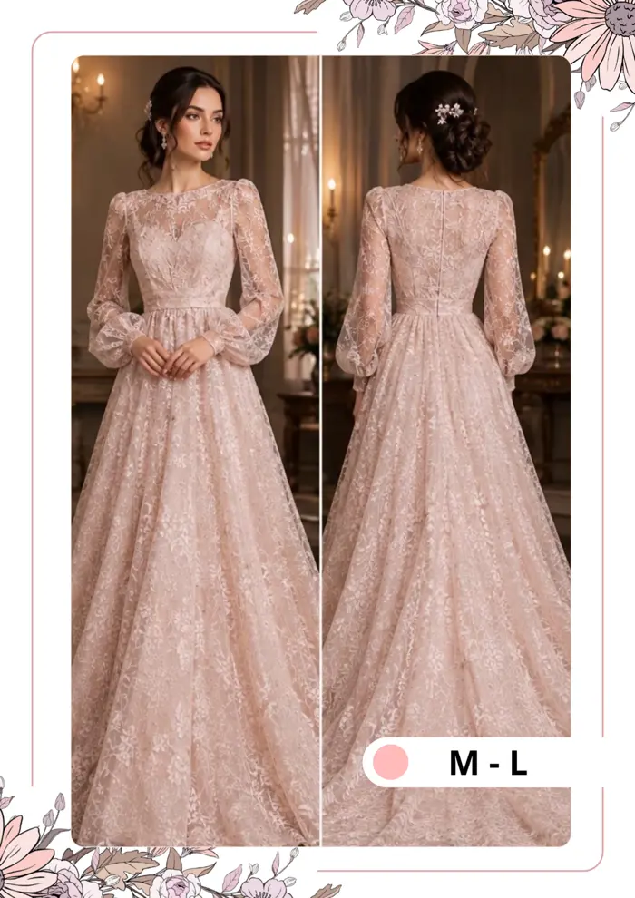 Silberne Abendkleid