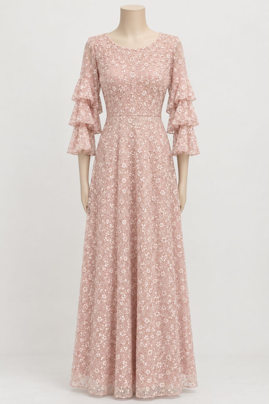 Pink evening dress