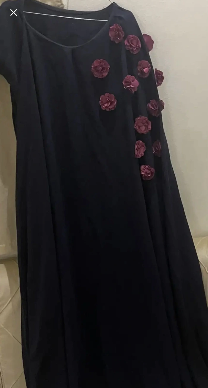 Marineblaue Abendkleid