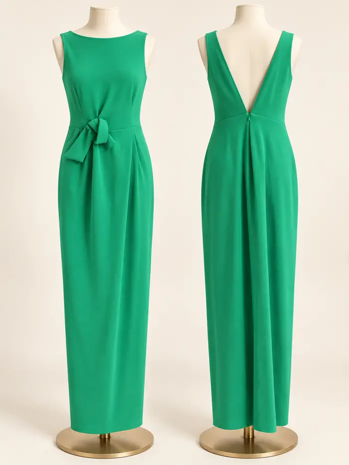 Green wedding dress