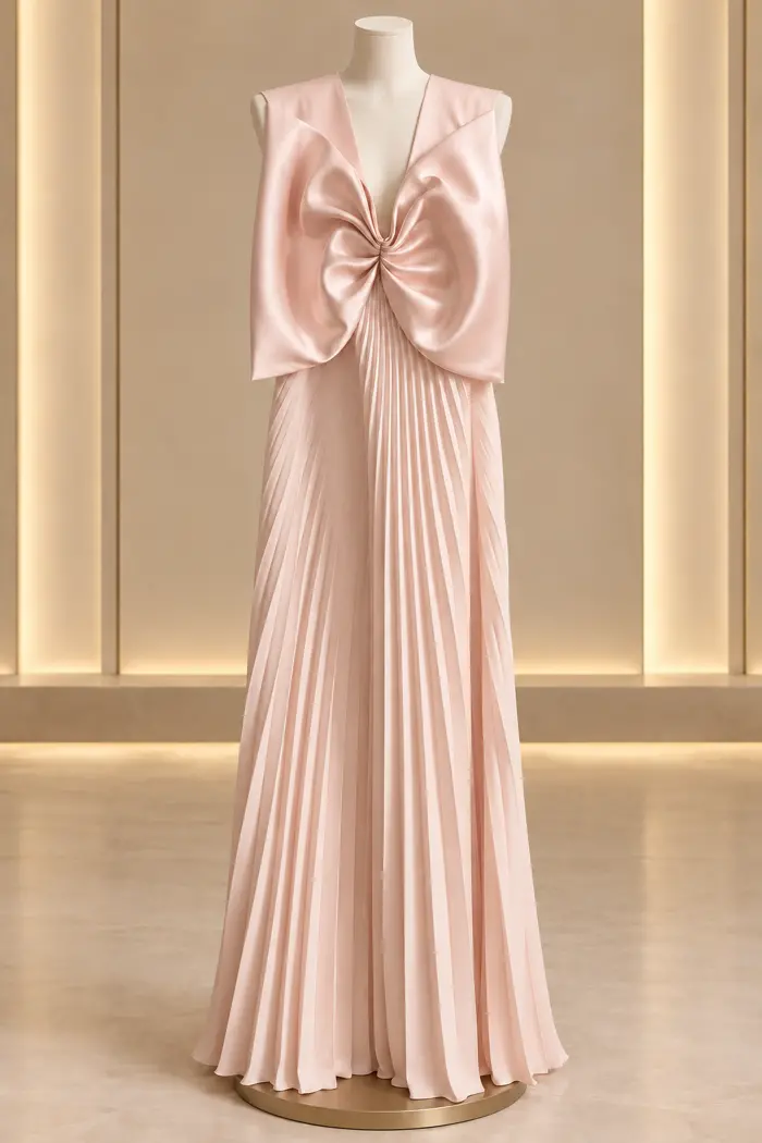 Pink wedding dress