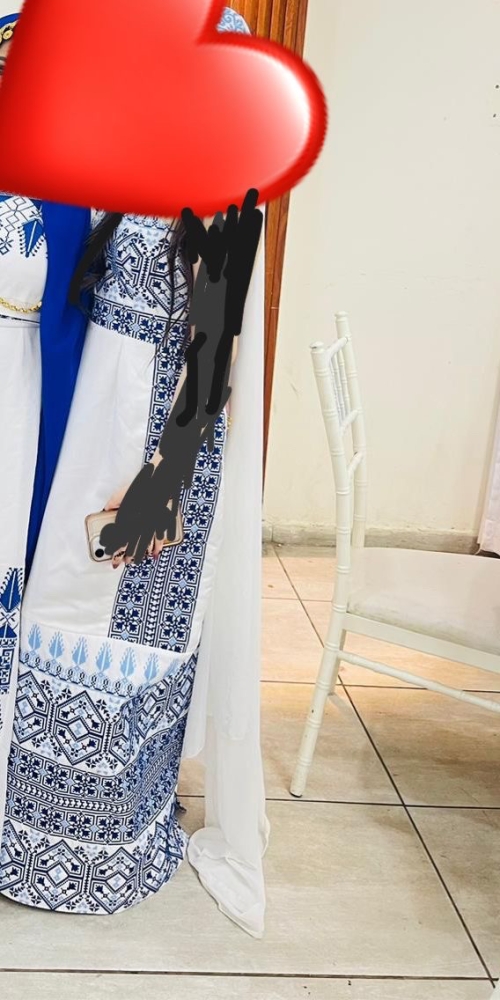 Traditional Dress - S, White, اريحا, Palestine - image 2