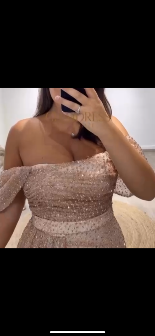 فستان  سهرة - S، ذهبي، رام الله، فلسطين - صورة 2