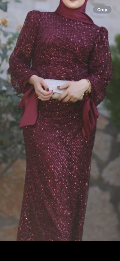 فستان  سهرة - M، احمر، رام الله ، فلسطين - صورة 3