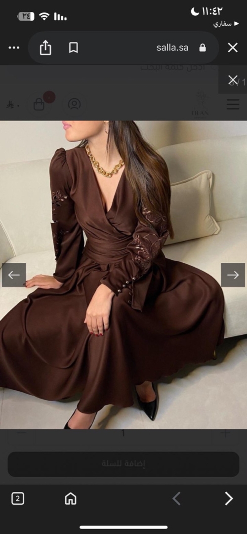Night Out Dress - S, Brown, مكه المكرمه, Saudi Arabia - image 1