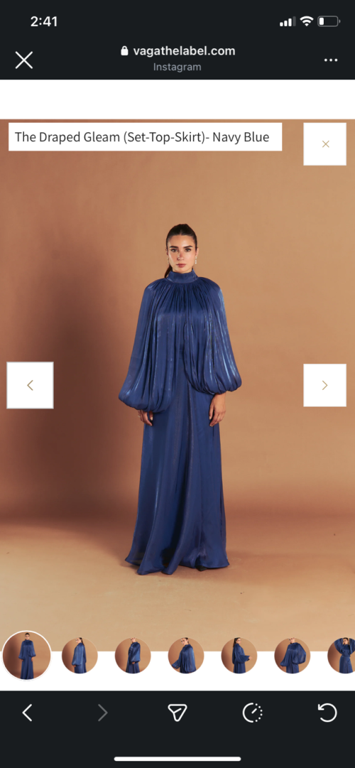 Long Dress - M, Navy Blue, cairo - image 1