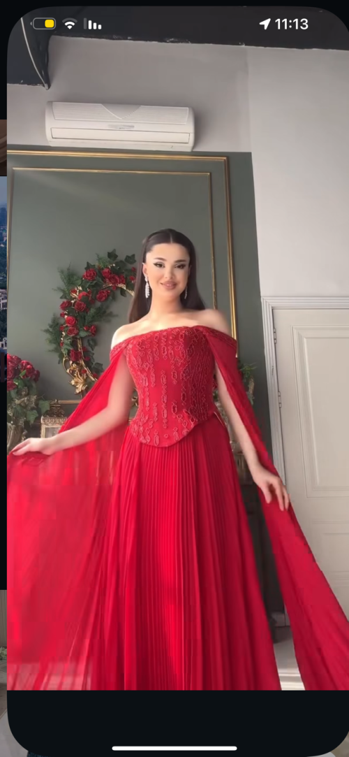 فستان  سهرة - L، احمر، بغداد زيونة، العراق - صورة 3