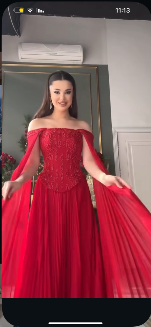 فستان  سهرة - L، احمر، بغداد زيونة، العراق - صورة 4