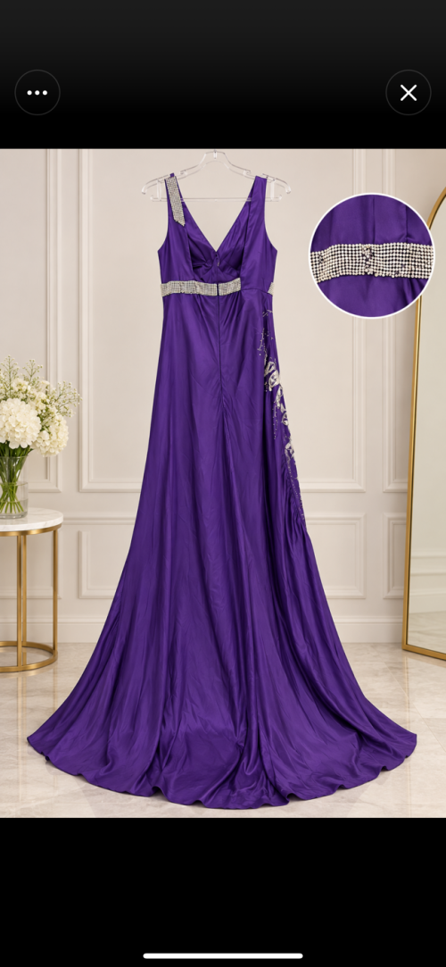 Night Out Dress - L, Purple, المدينة - image 2