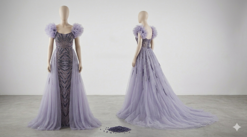 Night Out Dress - L, Purple, الطائف - image 1