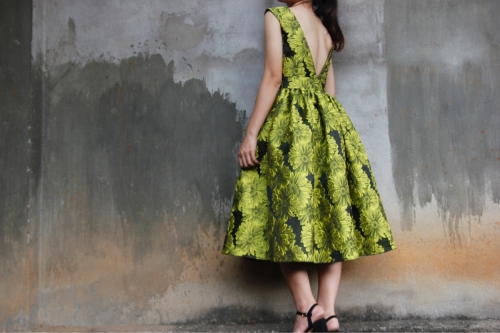 Short Dress - S, Green - image 2