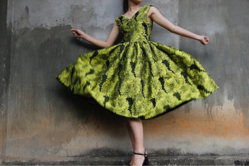 Short Dress - S, Green - image 1