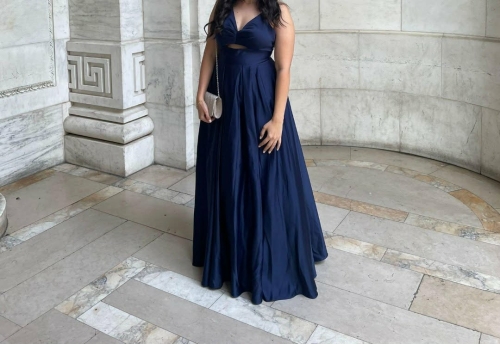 Long Dress - XL, Navy Blue, madinaty/ mansoura, Egypt - image 1