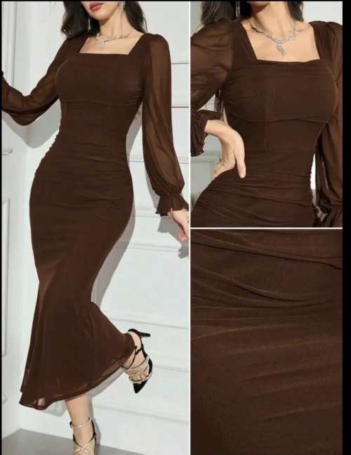 Night Out Dress - S, Brown, العراق / بغداد  - image 3
