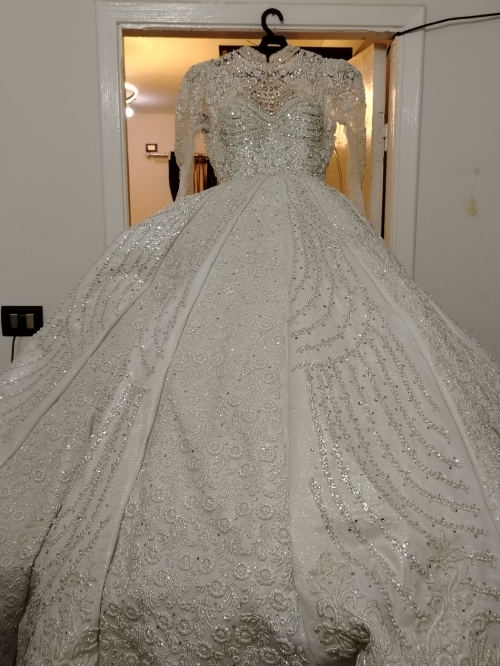 Wedding Dress - 4XL, White, القاهره المرج الجديده , Egypt - image 3