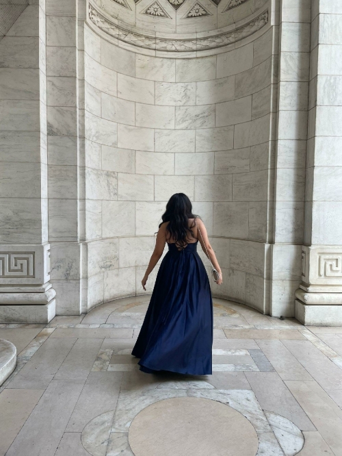 Long Dress - XL, Navy Blue, madinaty/ mansoura, Egypt - image 2