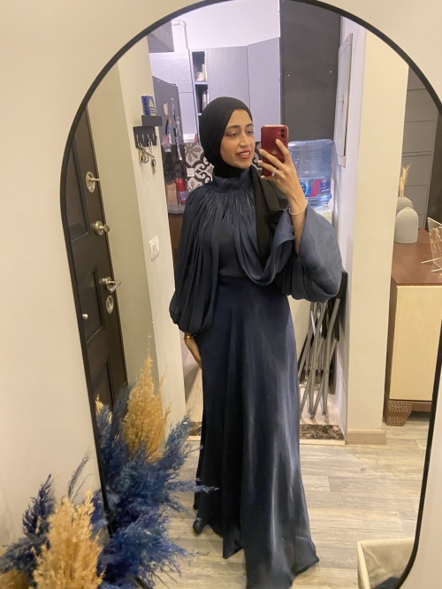 Long Dress - M, Navy Blue, cairo - image 2