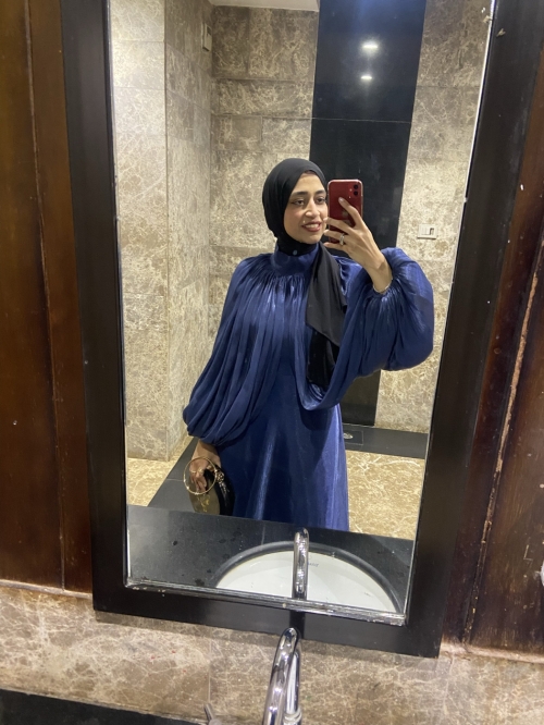 Long Dress - M, Navy Blue, cairo - image 3
