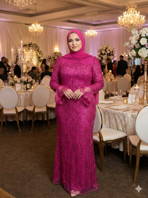 Wedding Dress - 3XL, Pink, cairo, Egypt - image 1