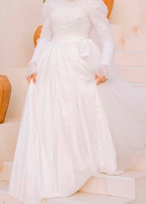 Wedding Dress - 2XS, White, الدقهلية- المنصورة - image 1