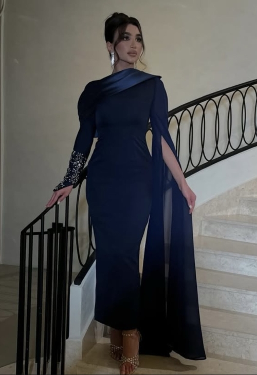 Night Out Dress - XL, Navy Blue, العراق / الكوت, Iraq - image 1