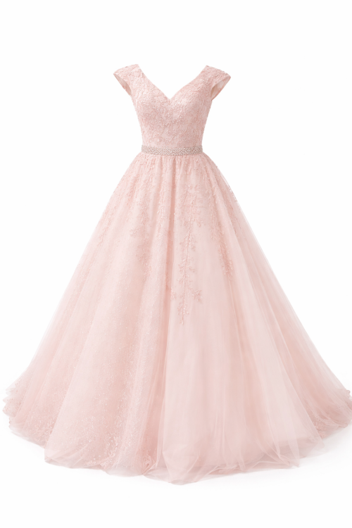 Wedding Dress - L, Pink, jeddah, Saudi Arabia - image 1