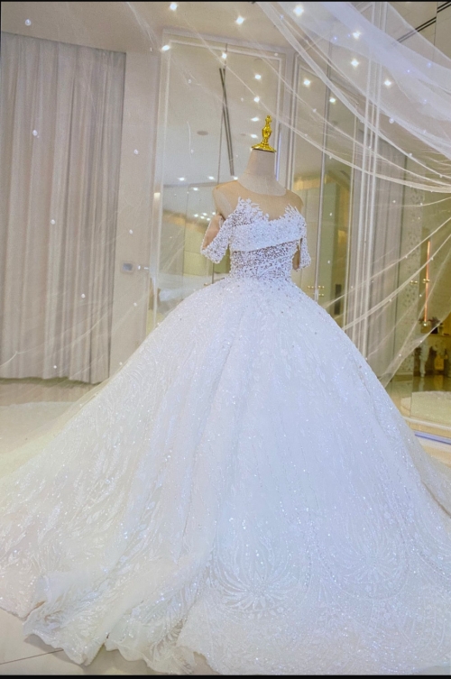 Wedding Dress - M, White, qatar, Qatar - image 3