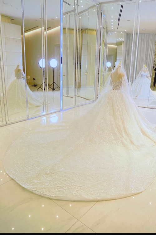 Wedding Dress - M, White, qatar, Qatar - image 6