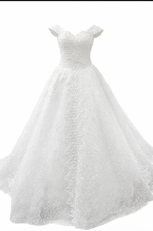 Wedding Dress - L, White, Jeddah, Saudi Arabia - image 1