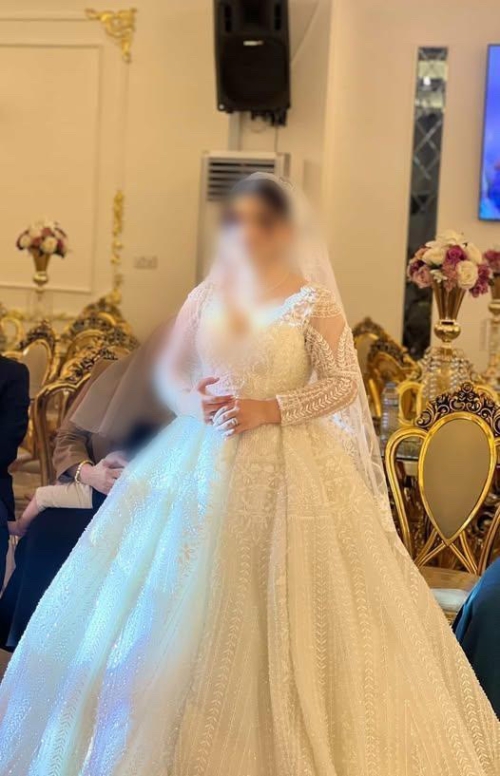 Wedding Dress - L, White, بغداد, Iraq - image 2