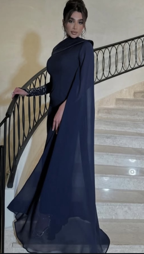 Night Out Dress - XL, Navy Blue, العراق / الكوت, Iraq - image 2