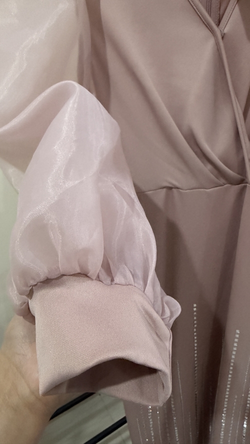 Long-Sleeve Dress - حائل - image 3