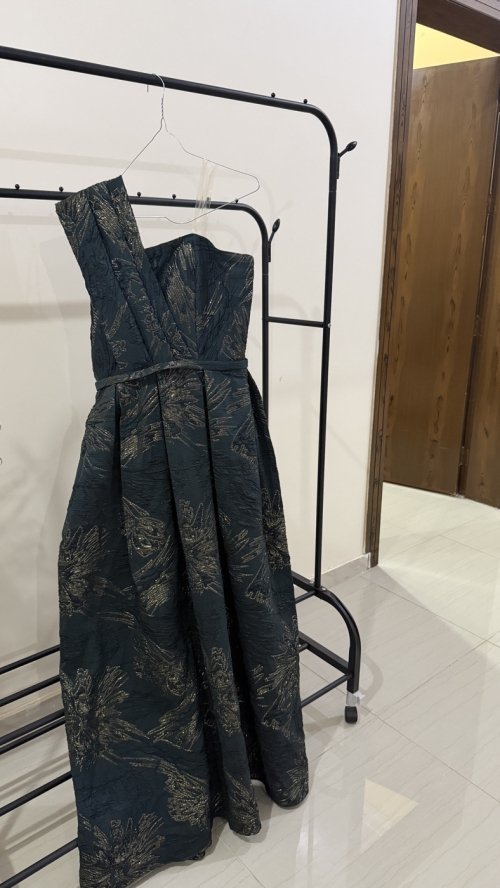 Night Out Dress - L, Green, حائل - image 4