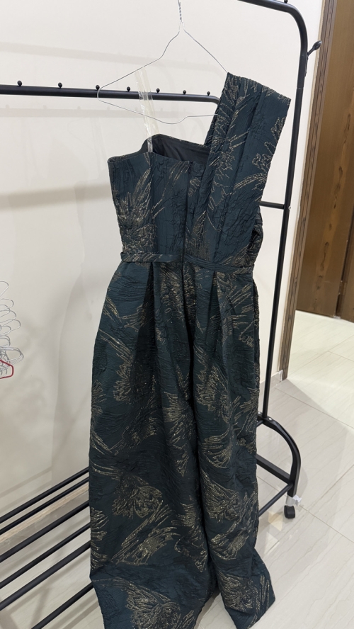 Night Out Dress - L, Green, حائل - image 3