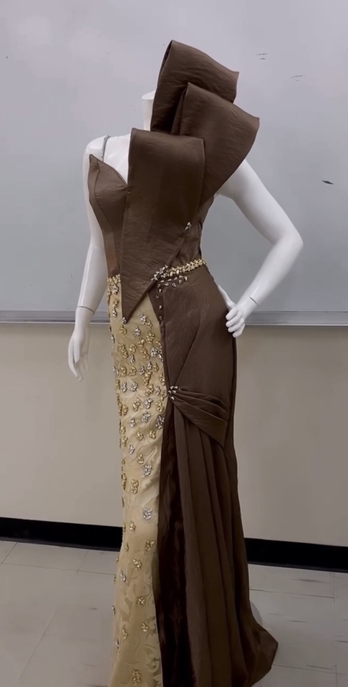 Night Out Dress - S, Brown, الرياض  - image 1